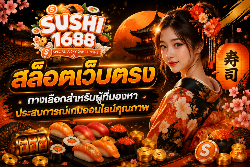 สล็อตเว็บตรง SUSHI1688 ทางเลือกสำหรับผู้ที่มองหาประสบการณ์เกมออนไลน์คุณภาพ